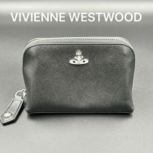 【未使用】VIVIENNE WESTWOOD ポーチ ブラックオーブ レザー