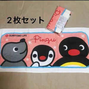 フェイスタオル 【Pingu】キャラクター ピングー 2枚セット