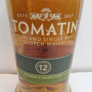 ＃60197 【未開栓】 TOMATIN トマーティン 12年 バーボン＆シェリー カスク スコッチウイスキー ハイランド 1000ml 1L 43％の画像4