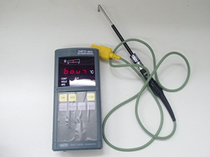 #60459[ secondhand goods ]ANRITSU digital surface thermometer HFT-60 cheap . meter Anne litsu-200*C?800*C electrification OK