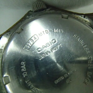 #60409【現状品】CASIO カシオ クロノグラフ メンズ腕時計 1794 MTD-1015 ブラック文字盤 不動品の画像6