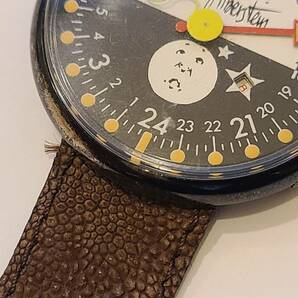 アランシルベスタイン CREATION 35mm腕時計 クォーツ ブレス社外 付属なし 動作未確認 ジャンク品 4-13の画像9