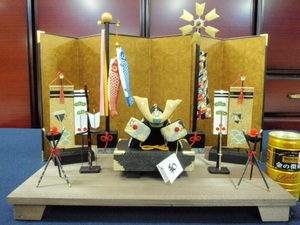 800 иен снижение цены!* включая доставку * новый товар!50 ширина крепдешин кукла для празника мальчиков шлем украшение коинобори комплект Kyoto дракон ..* ребенок. день 