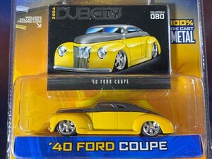 Jada toys ジャダ 1/64 DUB CITY 2004 08 FORD COUPE フォード クーペ 黄色