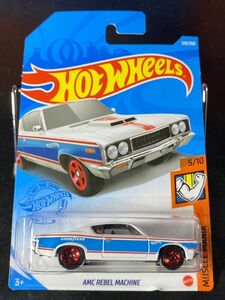 ホットウィール HOTWHEELS AMC REBEL MACHINE レベル 白