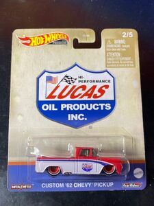 ホットウィール HOTWHEELS LUCAS OIL CUSTOM 62 CHEVY PICKUP シェビー ビックアップ Real Riders