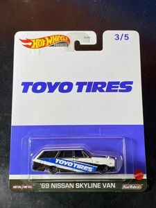 ホットウィール HOTWHEELS TOYO TIRES 69 NISSAN SKYLINE VAN ニッサン 日産 スカイライン バン Real Riders