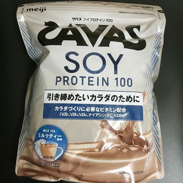 未開封 meiji SAVAS SOY PROTEIN ミルクティー風味 900g