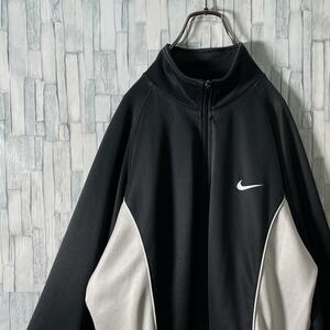 [ popular bai color ]NIKE jersey black × gray embroidery Logo XL