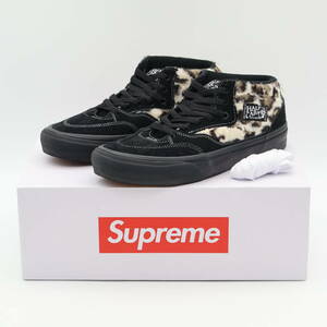 【ほぼ新品】Supreme × Vans Leopard Half Cab Black シュプリーム バンズ レオパード ハーフキャブ ブラック 28.5cm VN0A5KYABMA