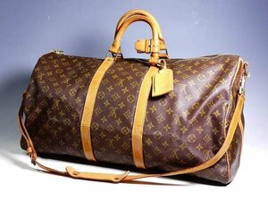 K04169【LOUIS VUITTON ルイ・ヴィトン】モノグラム キーポル バンドリエール 55 ボストンバッグ トラベル 旅行鞄 LV ヴィトン