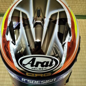 Arai SK6 カート用 ヘルメット サイズ ６１ 62cm未満 アライ レーシングカート SK6 PED SK-6 PED 中古美品の画像6
