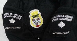 MJ44カナダ軍アメリカ古着マリン・カデッツジャケット黒CADETS DELA MARINE ROYAL CANADIENNEパッチ付き6734ミリタリージャケット