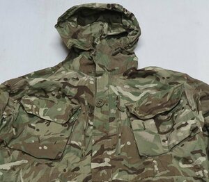 MJ23イギリス軍実物ARMYアメリカ古着マウンテンパーカーWINDPROOFウインドプルー迷彩マルチカム柄170/112ビッグサイズ/スモックコンバット