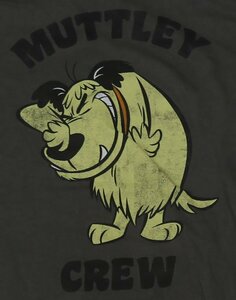 ST3チキチキマシン猛レースWACKY RACESアメリカ古着キャラクターTシャツMUTTLEY CREWケンケンTシャツMチャコールグレー系ハンナ・バーベラ