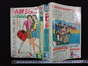 ｖ∞∞　小説ジュニア　昭和45年6月号　初夏におくる6大長編特集号　集英社　三木澄子　富島健夫　諸星澄子　三島正　粉川宏　古書/S32