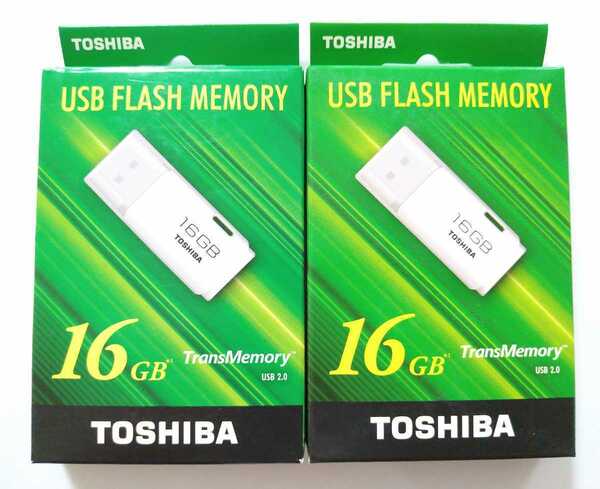 送料無料★東芝 USBフラッシュメモリ 16GB 2箱 メモリスティック メモリースティック TOSHIBA TransMemory USBメモリー TNU-A016G USB2.0 