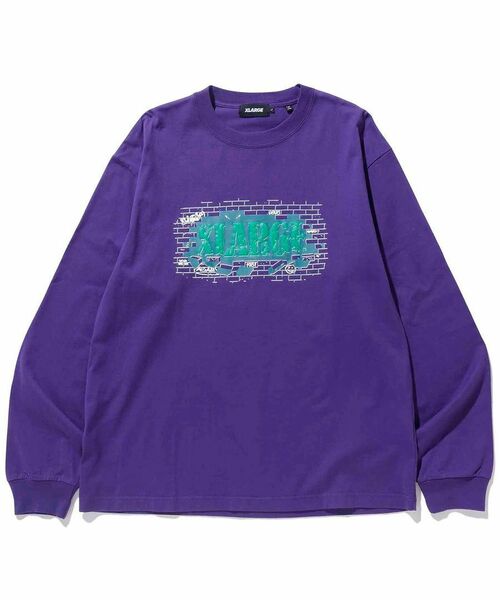 XLARGE WALLS HAVE EYES L/S TEE Lサイズ/紫