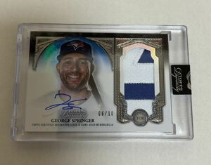 George Springer 2023 Topps Dynaty Patch Auto(/10)