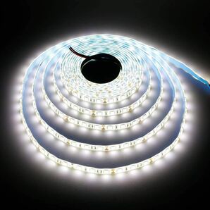 24v ホワイト LEDテープ 防水 5m 5050SMD 両面テープ ledテープライト LEDテープライト ホワイト 船舶 照明 トラック 両面テープ 屋外照明cの画像2