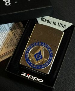 ★USA直輸入 ZIPPO MASONIC フリーメイソン Freemasonry ケネディー JFK 秘密結社 ジッポー フリーメーソン メタル貼り ライター bv966