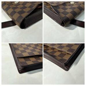 17 1円 LOUIS VUITTON ルイヴィトン N45272 ピムリコ ダミエ ショルダーバッグ ブラウン レディースの画像4