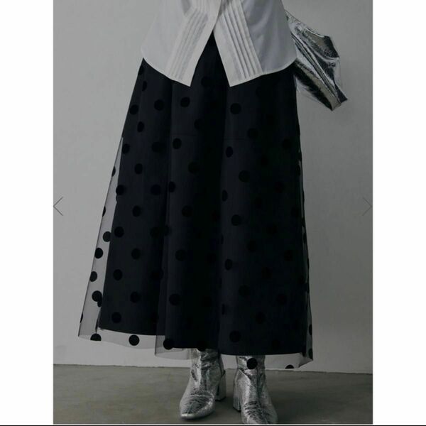 Amer i 新品 OTONA MUSE DOT TULLE SKIRT