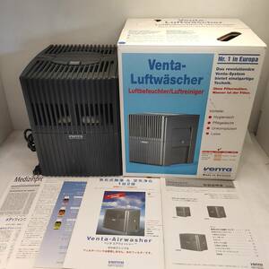 ●Venta ベンタ エアウォッシャー 気化式加湿器 空気浄化器 LW14 ブラック ドイツ製 通電確認済 現状品●