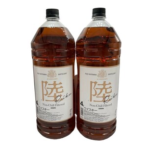 未開栓 KIRIN キリン 陸 RIKU 富士御殿場蒸留所 ペットボトル 4000ml 4L ウイスキー 50% 2本セット 4-1-16〜17 ⑧同梱不可 N