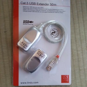 usb 1.1 cat5延長　ケーブル　未使用　42805 50センチ　lindy usb パソコン　周辺機器　コネクター　？　