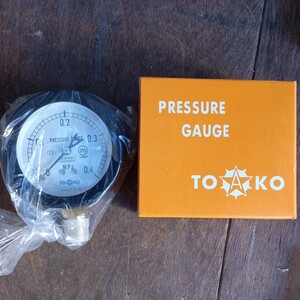 圧力計　送料520　未使用　プレッシャー　ゲージ　toako toyo keiki A 1.6 grade 3/8 75　サイズ　0.4mpa プレッシャーゲージ
