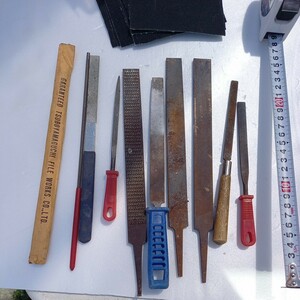  carpenter's tool tool file file together shaving processing metal woodworking sandpaper .. stick flat postage 520