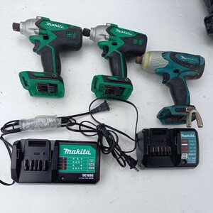 マキタ makita インパクトドライバ　m695d ts130d 充電器　dc18wa dc18sg 14.4v まとめて　電動工具　ジャンク扱いで　ゆうパック80