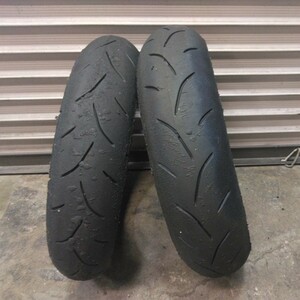 前BS-601YCX後BS-601YCY中古セット 100/90-12 120/80-12 NSR50 NSF