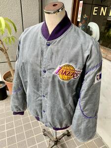 ★ヴィンテージ★90s★LAKERS★LA★ロサンゼルス★レイカーズ★スタジアム★ジャンバー★ジャケット★スタジャン★NBA★STARTER★