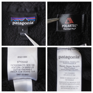☆送料無料☆ patagonia パタゴニア 古着 リツールスナップＴ ポーラテック フリース プルオーバー ジャケット レディース Ｓ ブラックの画像8