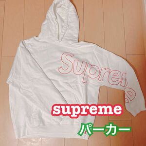 supreme シュプリーム パーカー プルオーバーパーカー ホワイト 長袖 白