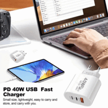 40W PD対応 急速充電器★3ポートタイプ★iPhone★Android★PD20w×2★1年保証付き_画像8