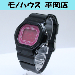 動作品 CASIO Baby-G BG-5601-7JF ブラック×ピンク デジタル腕時計 ベビーG 24年4月電池交換 札幌市 清田区 平岡