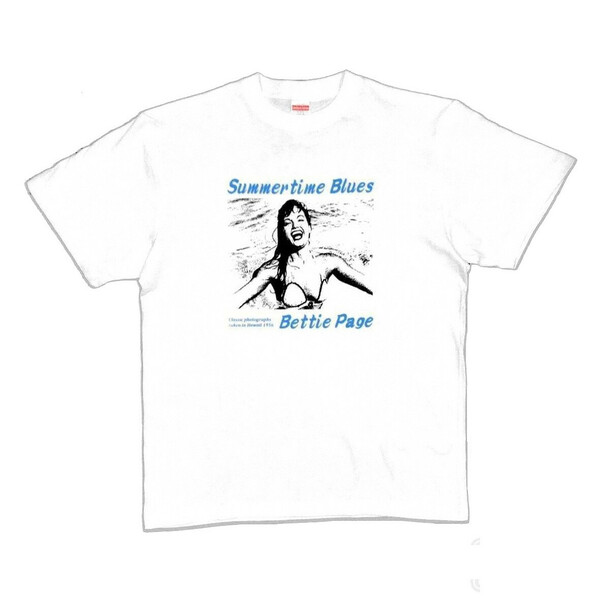 Bettie Page Summertime Tee White [LL] P1-03