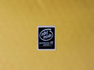 Intel inside pentiumⅢ エンブレムシール ② 19mm×24mm