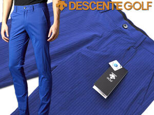 * Descente Golf DESCENTE GOLF* new goods recycle nylon stripe pants blue /79cm regular price 19800 jpy with translation 