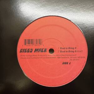 赤箱 HIPHOP,R&B DIGGY MACK - BOUT TO BRING IT INST,シングル レコード 中古品