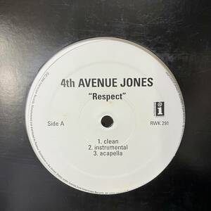 黒棚 HIPHOP,R&B 4TH AVENUE JONES - RESPECT INST,シングル レコード 中古品