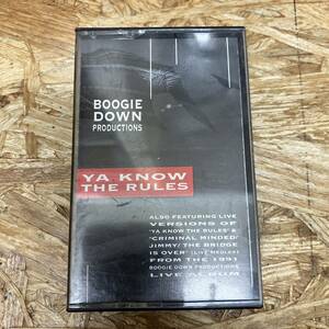 シHIPHOP,R&B BOOGIE DOWN PRODUCTIONS - YA KNOW THE RULES シングル TAPE 中古品