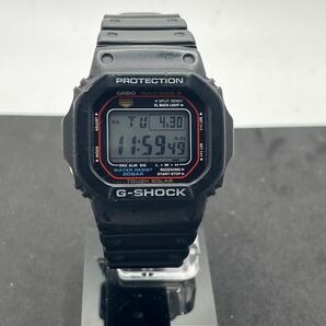 G-SHOCK GW-M5610-1JF 電波ソーラー　稼働美品　LEDライトブラックレッド　 Gショック　ガラス傷なし