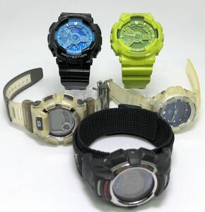 G-SHOCK　Gショック ジーショック 5点 まとめ カシオ　腕時計　GA-110B　DW-9500　G-100K イルクジ　GW-300 