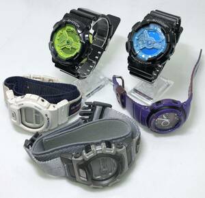 G-SHOCK Gショック 5点まとめ カシオ DWー6697 GA-110B ビッグケース ハイパーカラーズ DW-004 エクストリーム G-300SC ジャンク