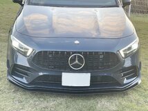 ネクストイノベーション メルセデスベンツ Aクラス W177 A35 AMG フロントアンダースポイラー 8ｍｍ グロスブラック エアロ パーツ_画像2