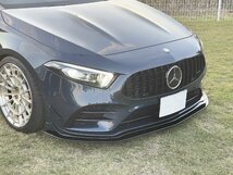 ネクストイノベーション メルセデスベンツ Aクラス W177 A35 AMG フロントアンダースポイラー 8ｍｍ グロスブラック エアロ パーツ_画像4